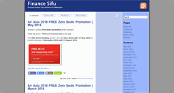 Desktop Screenshot of financesifu.com